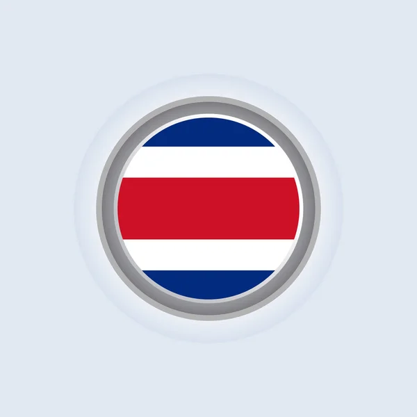 Illustration Costa Rica Flag Template — Vector de stock