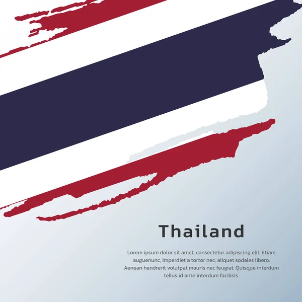 Illustration Thailand Flag Template — Stockvektor