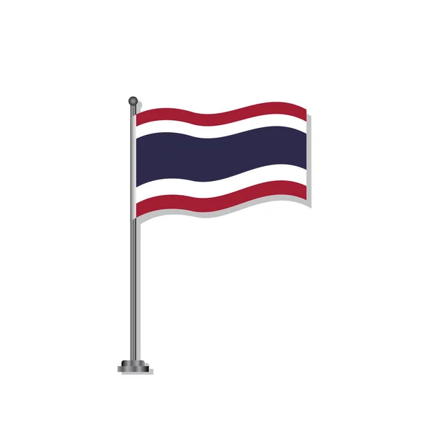 Illustration Thailand Flag Template — 스톡 벡터