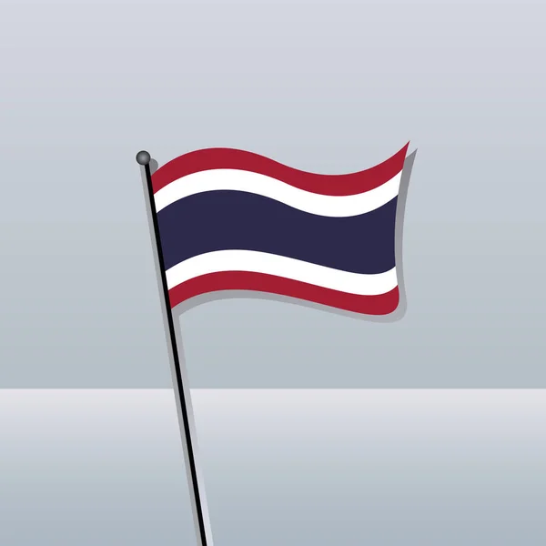 Шаблон Флага Таиланда — стоковый вектор