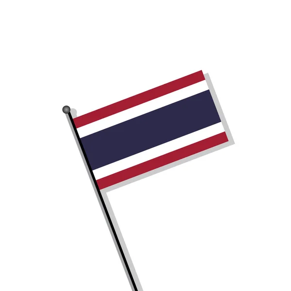 Illustration Thailand Flag Template — Stock vektor