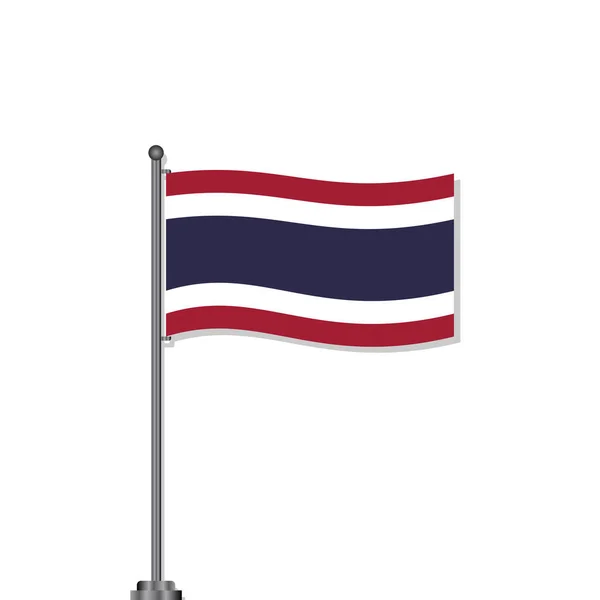 Illustration Thailand Flag Template — Vetor de Stock