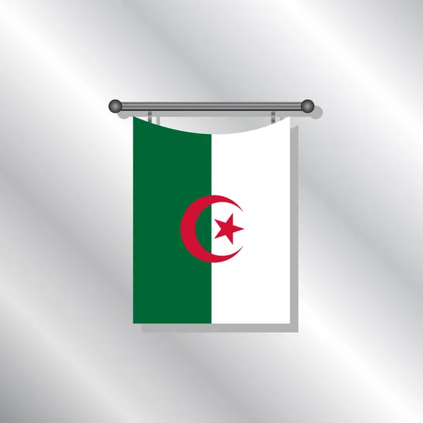 Plantilla Bandera Argelia — Archivo Imágenes Vectoriales