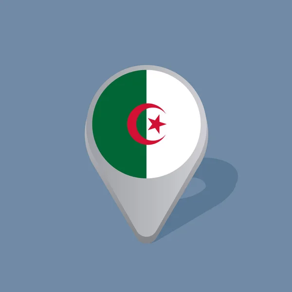 Plantilla Bandera Argelia — Archivo Imágenes Vectoriales