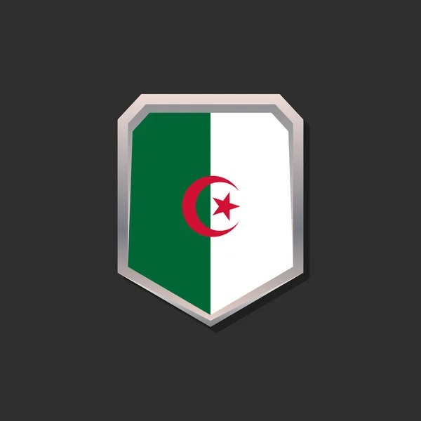 Illustration Modèle Drapeau Algérien — Image vectorielle