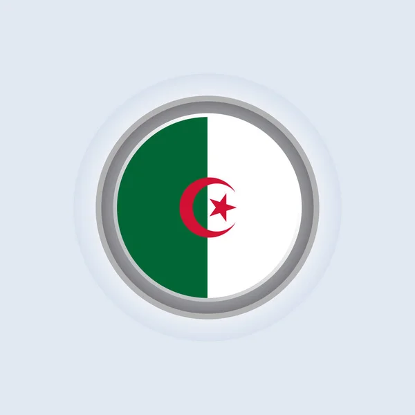 Illustration Algeria Flag Template — Stock Vector