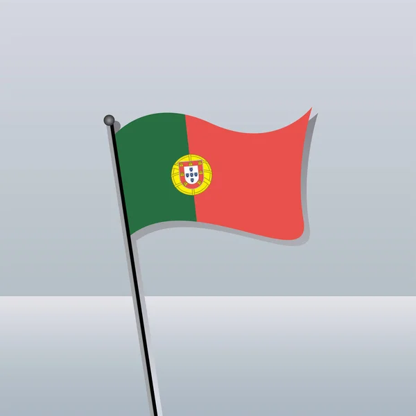 Illustration Portugal Flag Template — ストックベクタ