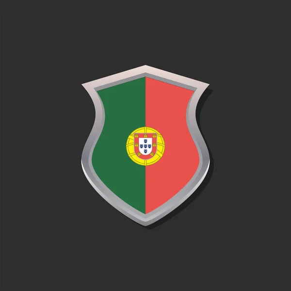 Illustration Portugal Flag Template — 图库矢量图片