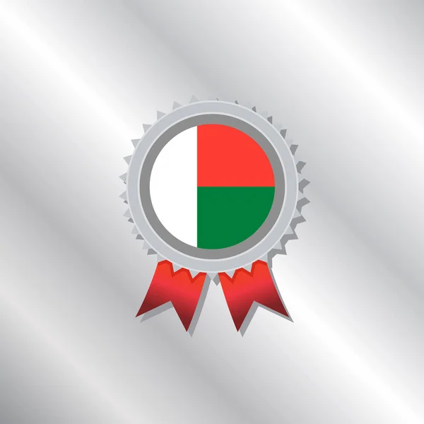 Εικονογράφηση Του Προτύπου Σημαίας Μαδαγασκάρης — Διανυσματικό Αρχείο