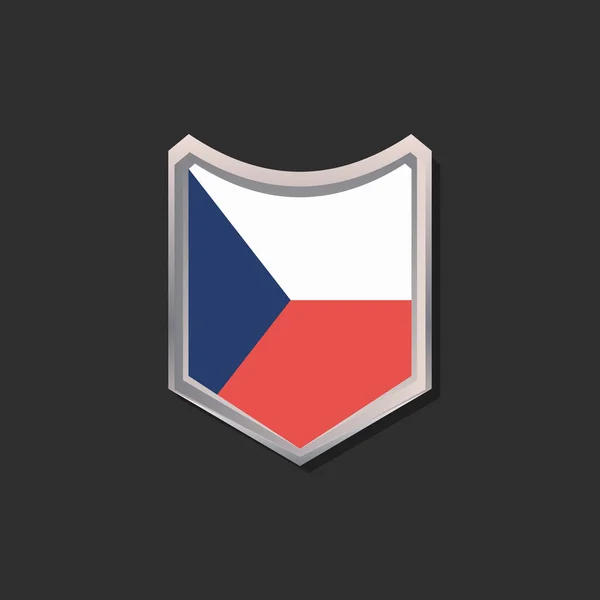 Εικονογράφηση Του Προτύπου Σημαίας Της Τσεχικής Δημοκρατίας — Διανυσματικό Αρχείο