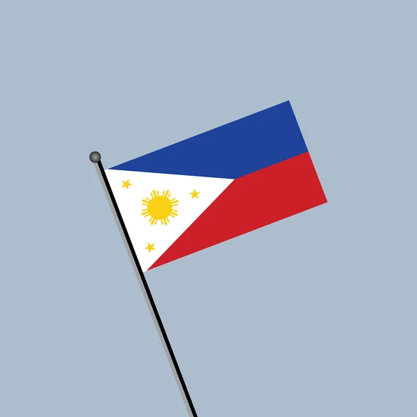 Ilustração Modelo Bandeira Das Filipinas — Vetor de Stock