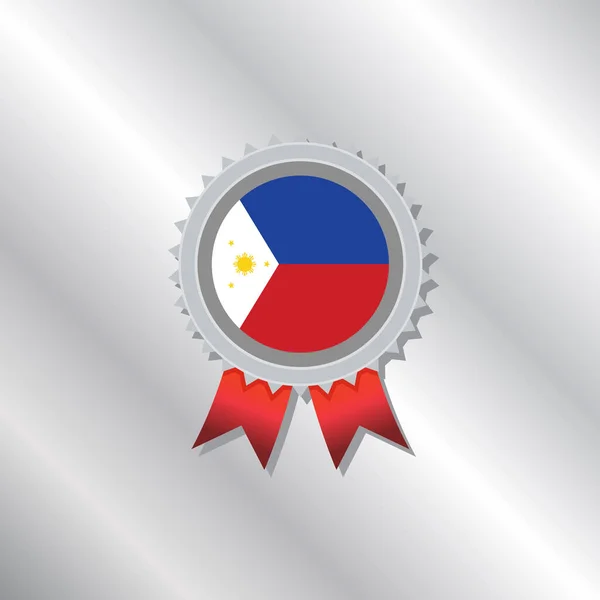 菲律宾国旗模板图解 — 图库矢量图片