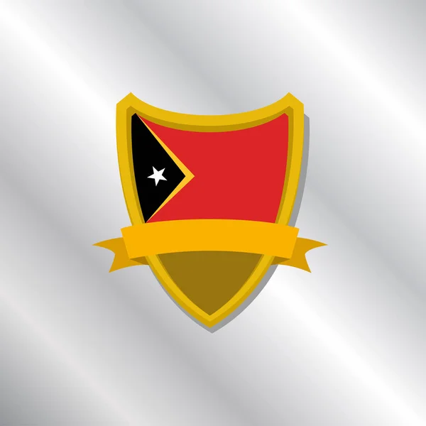Иллюстрация Шаблона Флага Восточного Тимора — стоковый вектор