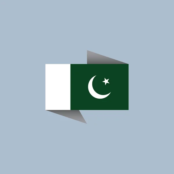 Illustration Pakistan Flag Template — Image vectorielle