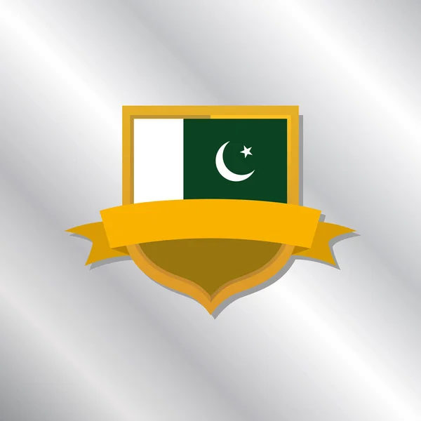 Illustration Pakistan Flag Template — 图库矢量图片