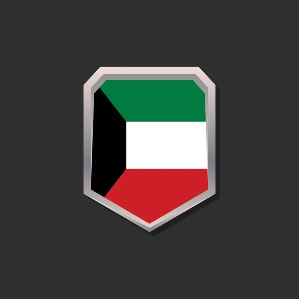 Illustration Kuwait Flag Template — Stockvector