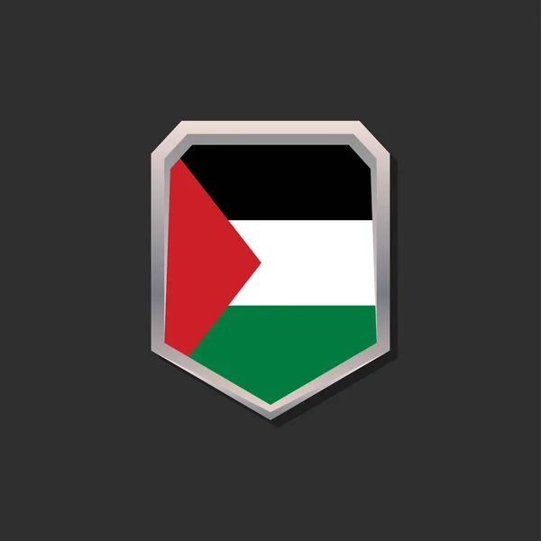Illustrazione Del Modello Bandiera Palestinese — Vettoriale Stock