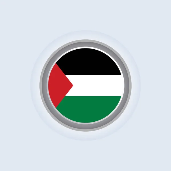 Abbildung Der Palästinensischen Flagge Vorlage — Stockvektor