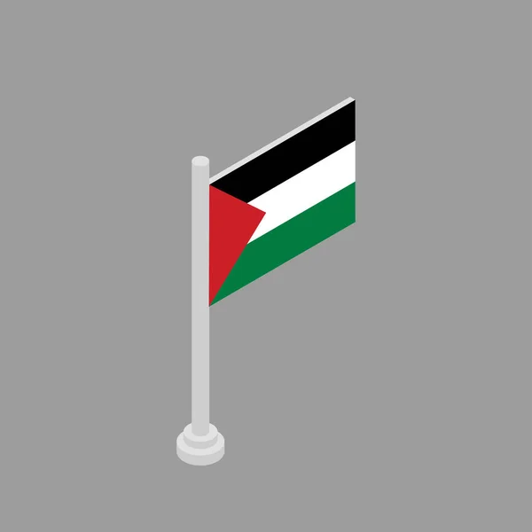 Plantilla Bandera Palestina — Vector de stock