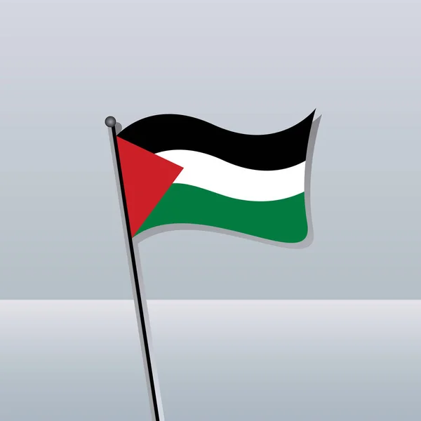 Illustration Palestinska Flaggmallen — Stock vektor