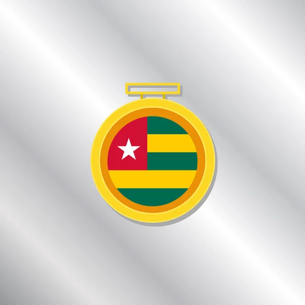 Illustration Togo Flag Template —  Vetores de Stock