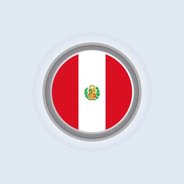 Illustration Peru Flag Template — Stockvektor