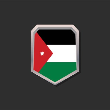 Illustration of Jordan flag Template