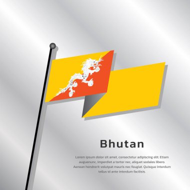 Bhutan bayrak Şablonu
