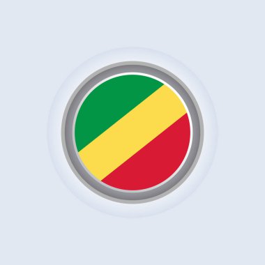 Illustration of Congo flag Template