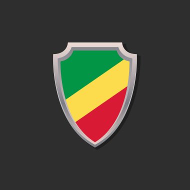 Illustration of Congo flag Template