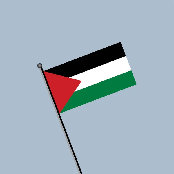 Ilustrace Šablony Palestinské Vlajky — Stockový vektor