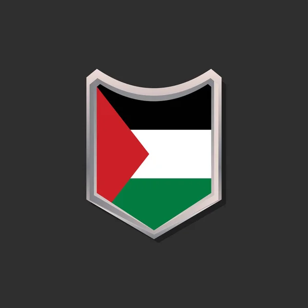 Ilustração Modelo Bandeira Palestina —  Vetores de Stock