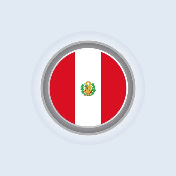 Ілюстрація Прапора Перу — стоковий вектор