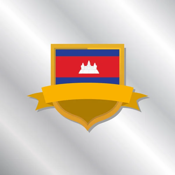 Εικόνα Του Προτύπου Σημαίας Της Καμπότζης — Διανυσματικό Αρχείο