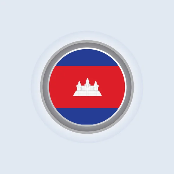 Ilustración Plantilla Bandera Camboya — Vector de stock