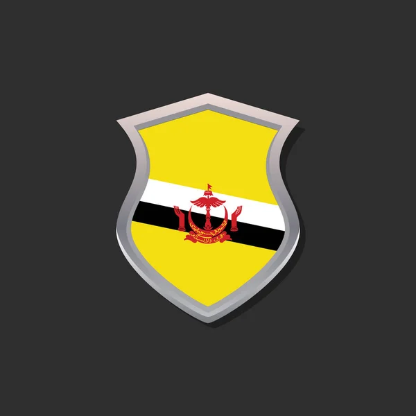 Illustration Brunei Flag Template — Stockvector