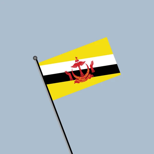 Illustration Brunei Flag Template — Stock vektor