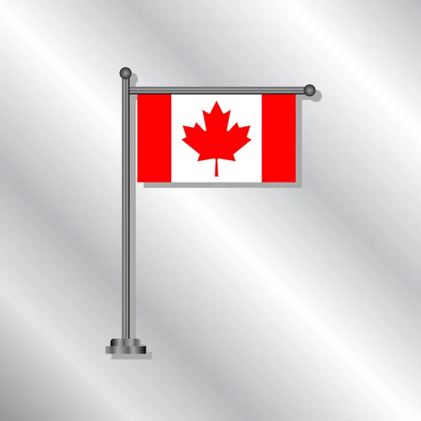 Illustration Canada Flag Template — Archivo Imágenes Vectoriales