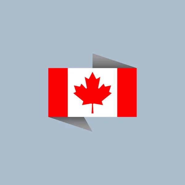 Иллюстрация Шаблона Флага Канады — стоковый вектор