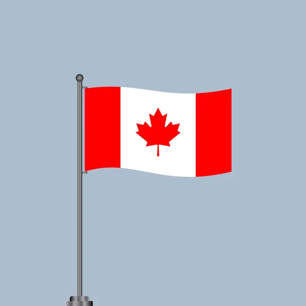 Illustration Canada Flag Template — Stock vektor