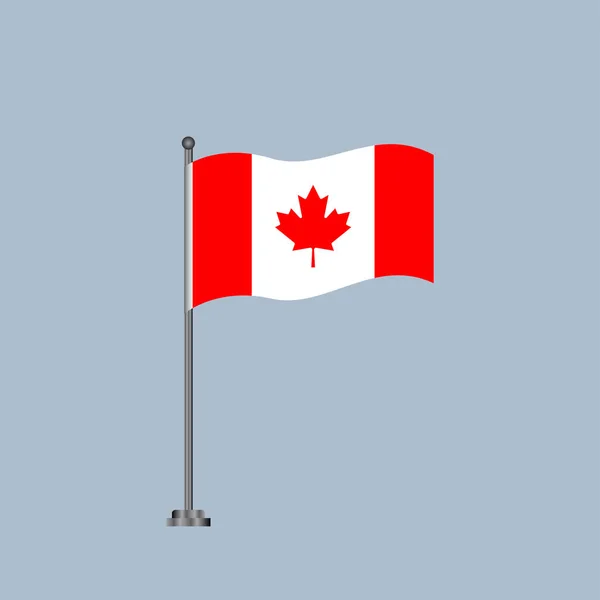 Illustration Canada Flag Template — Stock vektor