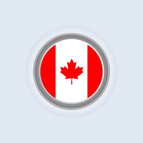 Illustration Canada Flag Template — Stockvector