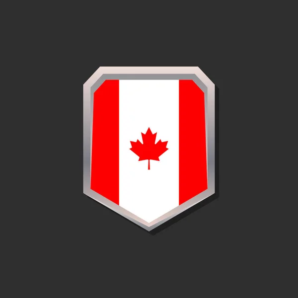 Illustration Canada Flag Template — Stock vektor