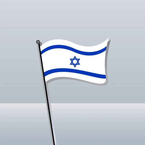 Illustration Israel Flagga Mall — Stock vektor