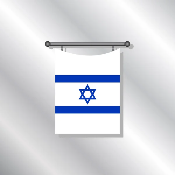 Plantilla Bandera Israel — Archivo Imágenes Vectoriales