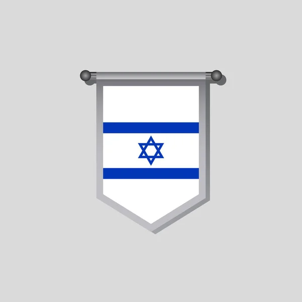 Plantilla Bandera Israel — Archivo Imágenes Vectoriales