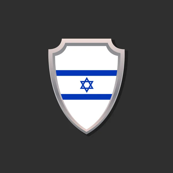 Illustration Modèle Drapeau Israël — Image vectorielle
