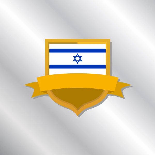 以色列国旗模板的说明 — 图库矢量图片