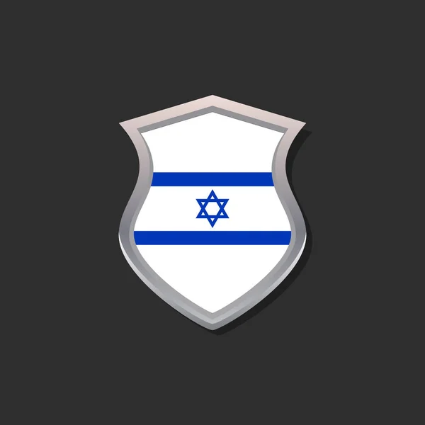 Abbildung Der Israelischen Flagge Vorlage — Stockvektor