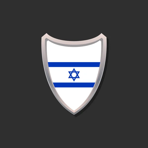 Abbildung Der Israelischen Flagge Vorlage — Stockvektor